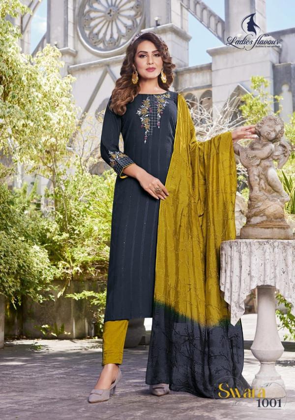 Ladies Flavour Swara Plus Size Kurti With Bottom Dupatta Collection